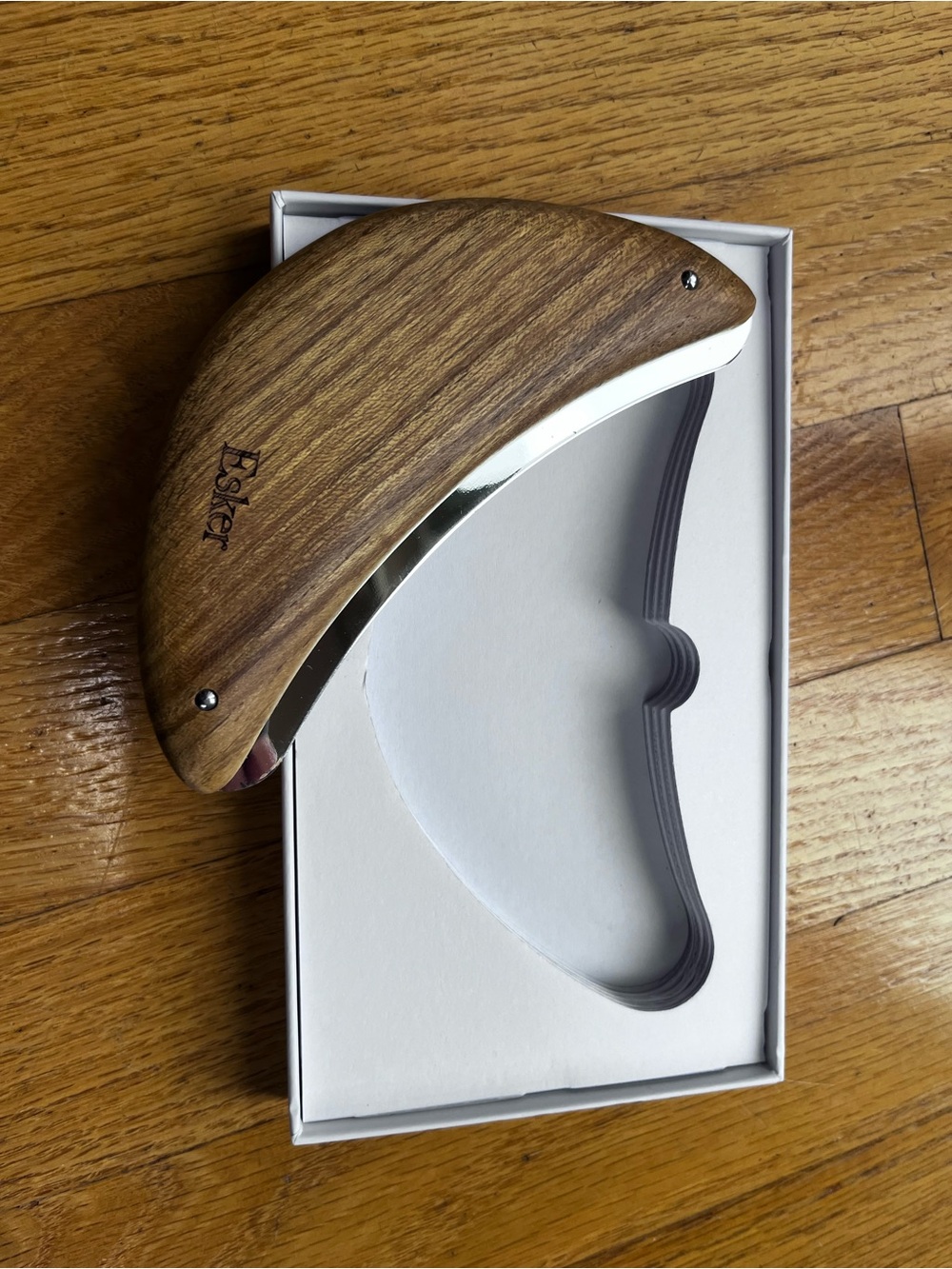 Esker teak wood and stainless steel body plane - Picture 4 of 5